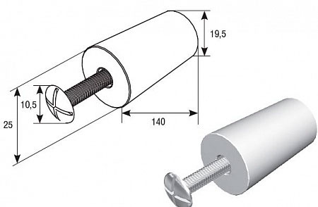 Стопор RS02 коричневый