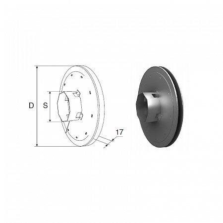 Шкив S21070 (DOORHAN)