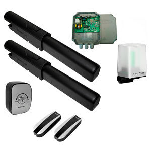 Комплект привода SW-3000PROKIT,в составе привода SWING-3000PRO-2 шт, блок упр.- SW-mini,ключ-кнопка KEYSWITCH-N, фотоэлем. PHOTOCELL-N,лампа сиг. LAMP